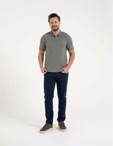 Polo - Męska koszulka polo z krótkim rękawem SZARY - produkt 4