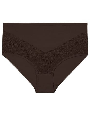 Majtki damskie - Majtki damskie figi maxi bikini z koronkowym akcentem 4-pak WIELOKOLOROWY - produkt 4