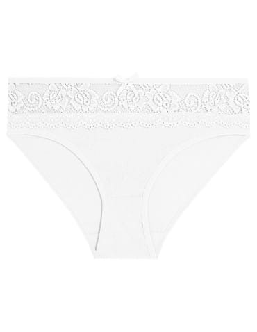 Majtki figi - Majtki figi bikini bawełniane z koronkowym pasem 4-pak WIELOKOLOROWY - produkt 3