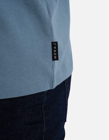 Koszulki z krótkim rękawem - Koszulka męska T-shirt bawełniany z kieszonką NIEBIESKI - produkt 3