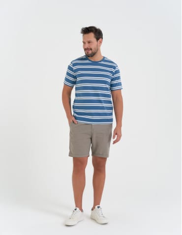 Koszulki z krótkim rękawem - T-shirt męski bawełniany 100% w paski WZÓR 2 - produkt 4