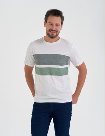 T-shirt męski bawełniany z krótkim rękawem - WZÓR 2
