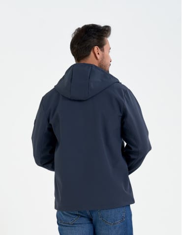 Kurtki przejściowe - Męska kurtka przejściowa softshell przeciwdeszczowy SZARY - produkt 3