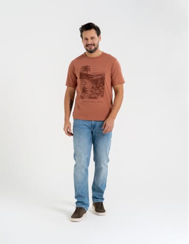 Koszulki i Tank Topy - T-shirt męski bawełniany z nadrukiem CZERWONY - produkt 5