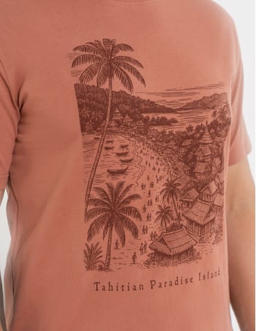 Koszulki i Tank Topy - T-shirt męski bawełniany z nadrukiem CZERWONY - produkt 2