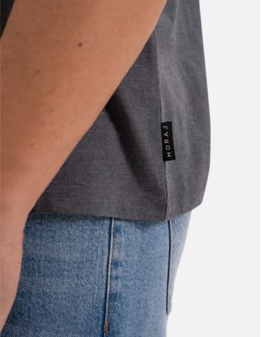 Koszulki z krótkim rękawem - Koszulka męska T-shirt bawełniany z kieszonką SZARY - produkt 4