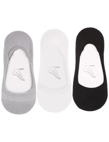 Skarpetki niskie stopki damskie basic z lyocell 3-pak