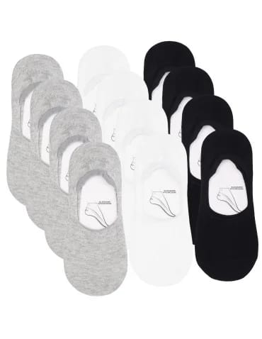Skarpety niskie stopki unisex basic bez wzoru 12-pak