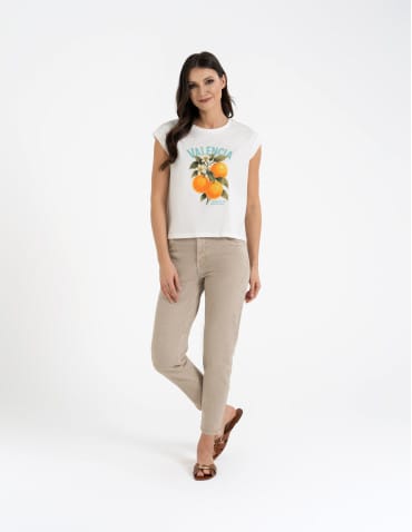 Koszulki z krótkim rękawem - T-shirt damski bawełniany z nadrukiem WZÓR 1 - produkt 7