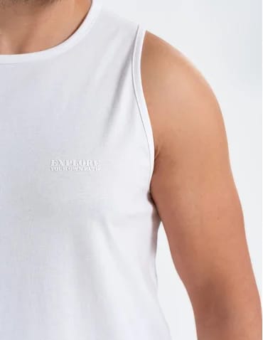 Tank top męski koszulka bez rękawów bawełniana 100% - produkt 2