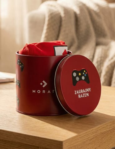 Bokserki dopasowane - Zabawne bokserki męskie dla gracza w puszce CZERWONY - produkt 6