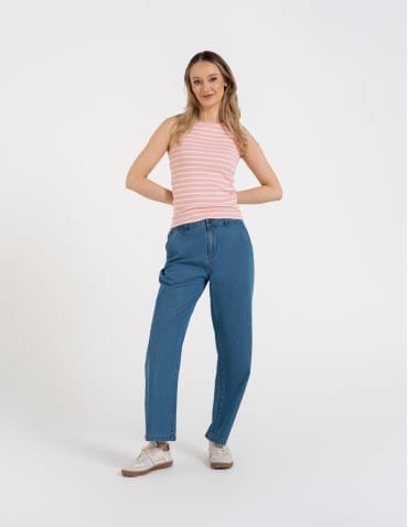 Topy na ramiączkach - Damska koszulka Tank Top w prążek WZÓR 2 - produkt 4