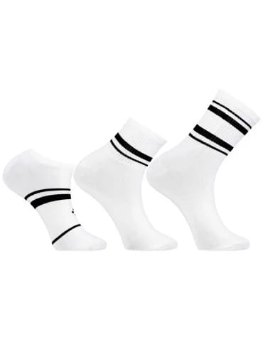 Skarpety stopki - Skarpetki bawełniane unisex 3-pak BIAŁY - produkt 1