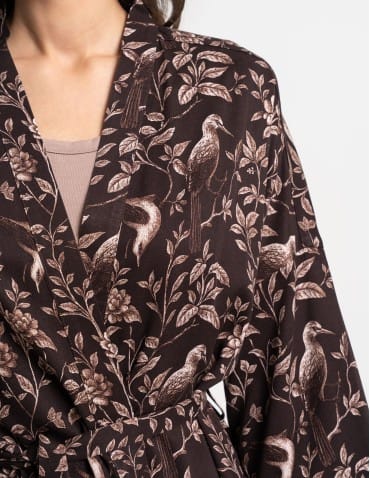 Szlafroki cienkie - Szlafrok damski kimono 100% wiskoza WZÓR 1 - produkt 4