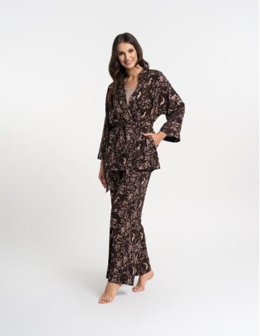 Szlafroki cienkie - Szlafrok damski kimono 100% wiskoza WZÓR 1 - produkt 14