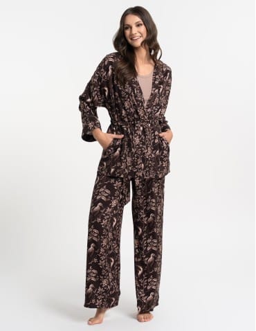 Szlafroki cienkie - Szlafrok damski kimono 100% wiskoza WZÓR 1 - produkt 19