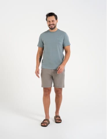Koszulki z krótkim rękawem - T-shirt męski bawełniany 100% z nadrukiem SZARY - produkt 3