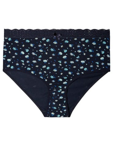 Majtki figi - Majtki damskie figi maxi bikini bawełniane w kwiatuszki 4-pak WIELOKOLOROWY - produkt 8