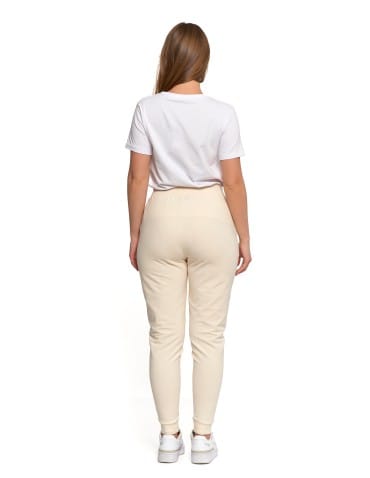 Spodnie damskie - Spodnie damskie dresowe basic KREMOWY - produkt 7