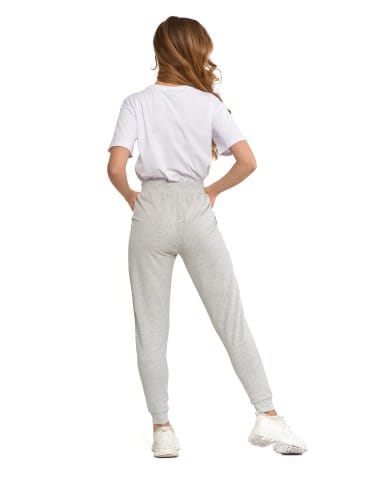 Spodnie damskie - Spodnie damskie dresowe basic JASNY SZARY - produkt 7