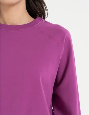 Bluza damska dresowa bawełniana o regularnym kroju - produkt 2