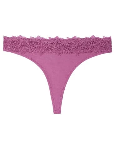 Majtki damskie stringi z wiskozy z koronkowym pasem 6-pak - produkt 2
