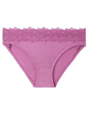 Majtki damskie mini bikini wiskozowe z ozdobną koronką 6-pak - produkt 2