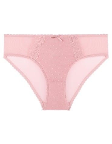 Majtki figi - Majtki damskie figi bikini eleganckie z siateczką z tyłu 6-pak WIELOKOLOROWY - produkt 2