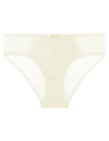 Majtki figi - Majtki damskie figi bikini eleganckie z siateczką z tyłu 6-pak WIELOKOLOROWY - produkt 3