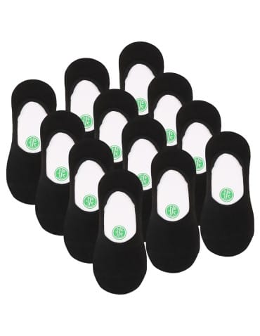 Niskie stopki - Skarpetki niskie stopki męskie bambusowe 12-pak CZARNY - produkt 4