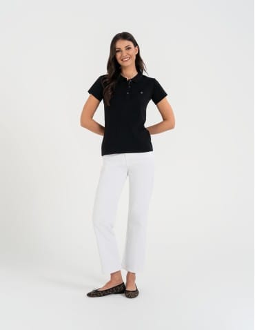 Koszulki polo - Koszulka polo damska Premium Line CZARNY - produkt 3