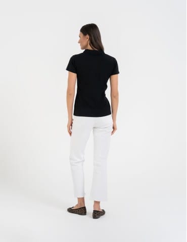 Koszulki polo - Koszulka polo damska Premium Line CZARNY - produkt 5