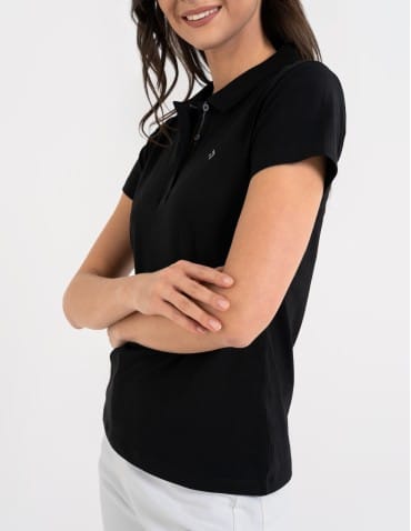 Koszulki polo - Koszulka polo damska Premium Line CZARNY - produkt 7
