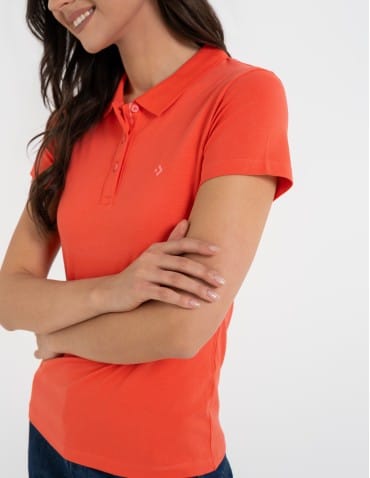 Koszulki polo - Koszulka polo damska Premium Line KORALOWY - produkt 9