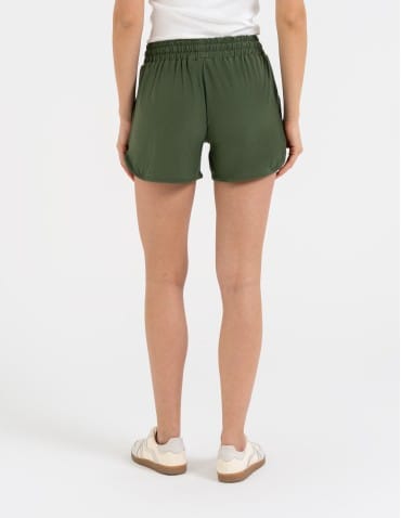 Szorty dresowe - Krótkie spodenki damskie szorty gładkie KHAKI - produkt 7