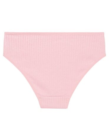 Majtki figi - Majtki damskie figi bikini bawełniane w delikatny prążek z koronką 6-pak WIELOKOLOROWY - produkt 3