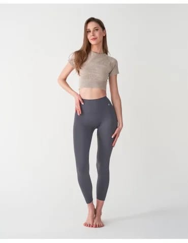 Legginsy damskie sportowe funkcyjne z wysokim stanem