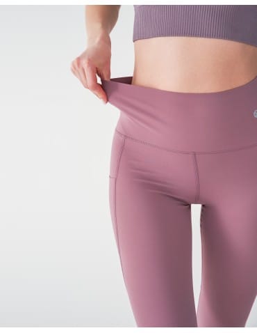 Legginsy damskie - Legginsy damskie z wysokim stanem funkcyjne RÓŻOWY - produkt 3