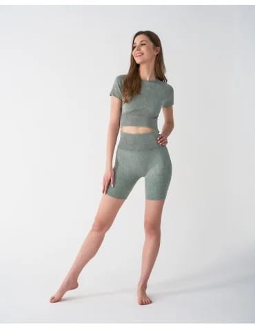 Legginsy kolarki damskie z wysokim stanem i efektem push-up