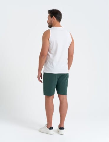 Tank Topy - Tank top męski koszulka bez rękawów bawełniana 100% BIAŁY - produkt 6