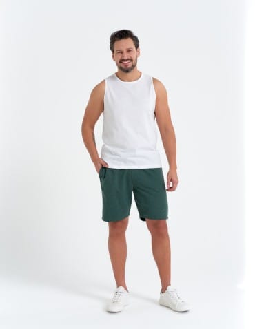 Tank Topy - Tank top męski koszulka bez rękawów bawełniana 100% BIAŁY - produkt 4