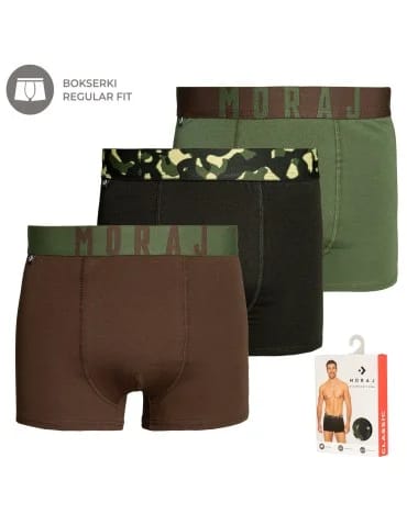 Bokserki męskie bawełniane miękkie w dotyku z szerokim pasem - produkt 2