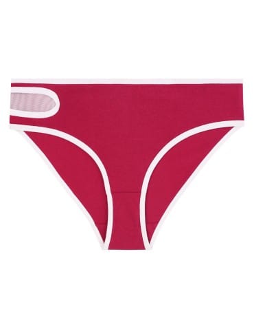 Majtki figi - Damskie figi bikini z bawełny czesanej z siateczkową wstawką 4-pak WIELOKOLOROWY - produkt 5