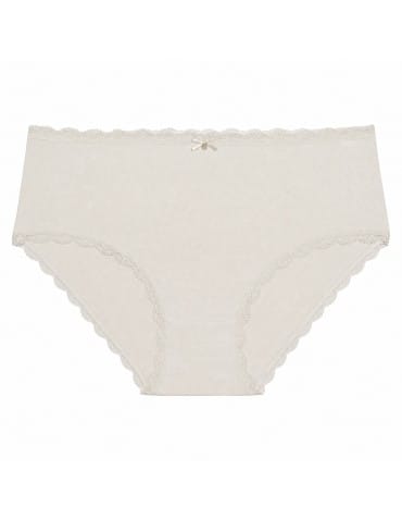 Majtki z wysokim stanem - Majtki damskie maxi bikini bawełniane z koronką komplet 5-pak WIELOKOLOROWY - produkt 4