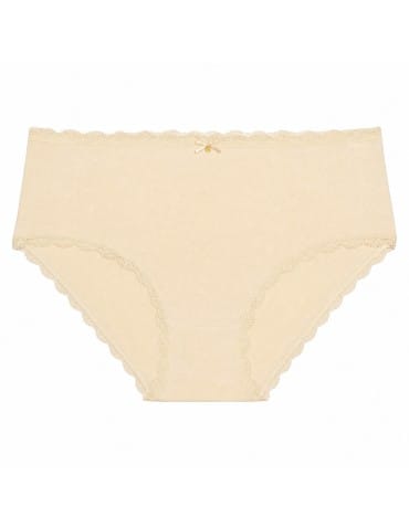 Majtki z wysokim stanem - Majtki damskie maxi bikini bawełniane z koronką komplet 5-pak WIELOKOLOROWY - produkt 6