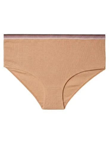 Majtki damskie wygodne maxi bikini prążkowane bawełniane 3-pak - produkt 2