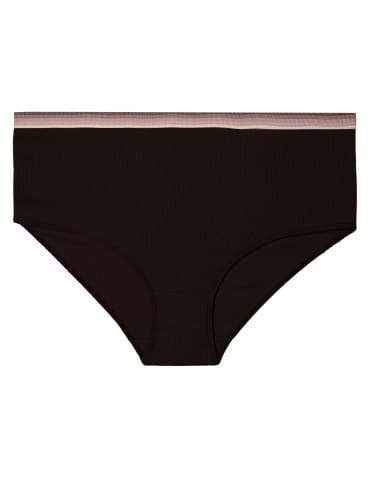 Majtki z wysokim stanem - Majtki damskie wygodne maxi bikini prążkowane bawełniane 3-pak WIELOKOLOROWY - produkt 3