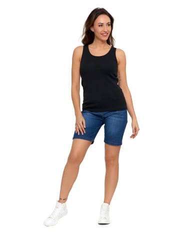 Koszulki i T-shirty - Koszulka damska na ramiączkach Tank-Top bawełniana CZARNY - produkt 3