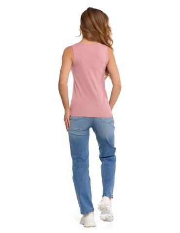 Koszulki i T-shirty - Koszulka damska na ramiączkach Tank-Top bawełniana RÓŻOWY - produkt 8