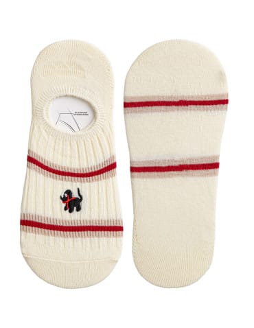 Niskie stopki - Skarpetki stopki damskie niskie bawełniane z uroczym haftem 6-pak WIELOKOLOROWY - produkt 6